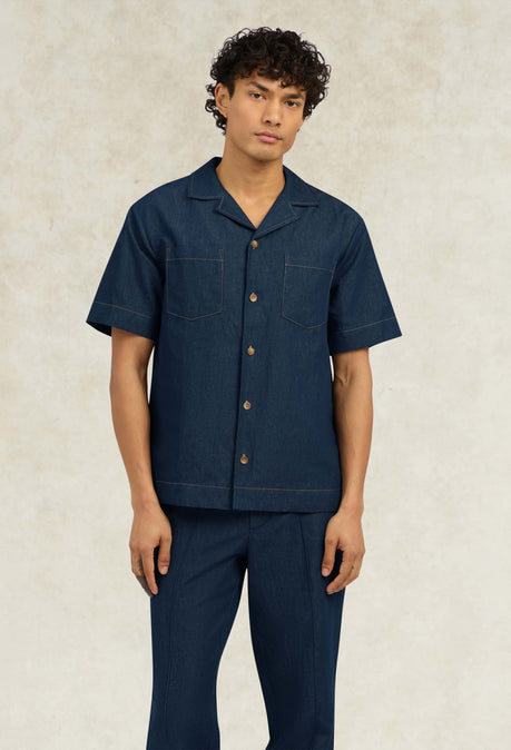 Eastwood Denim Shirt - Dark Blue