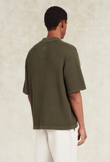 El Junco Heavy Gauge Knit Shirt - Khaki