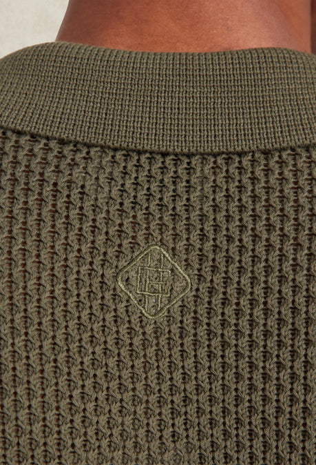 El Junco Heavy Gauge Knit Shirt - Khaki