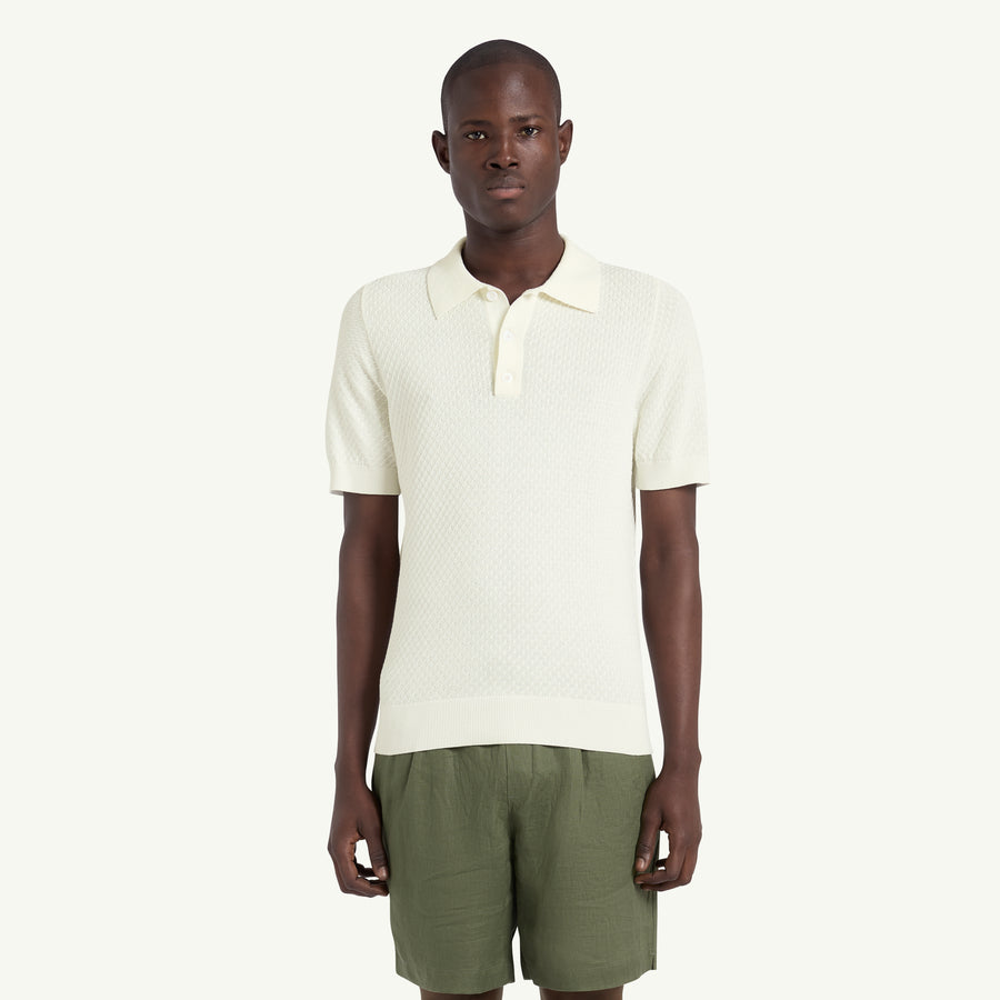 ENZO QUINN POLO - WHITE