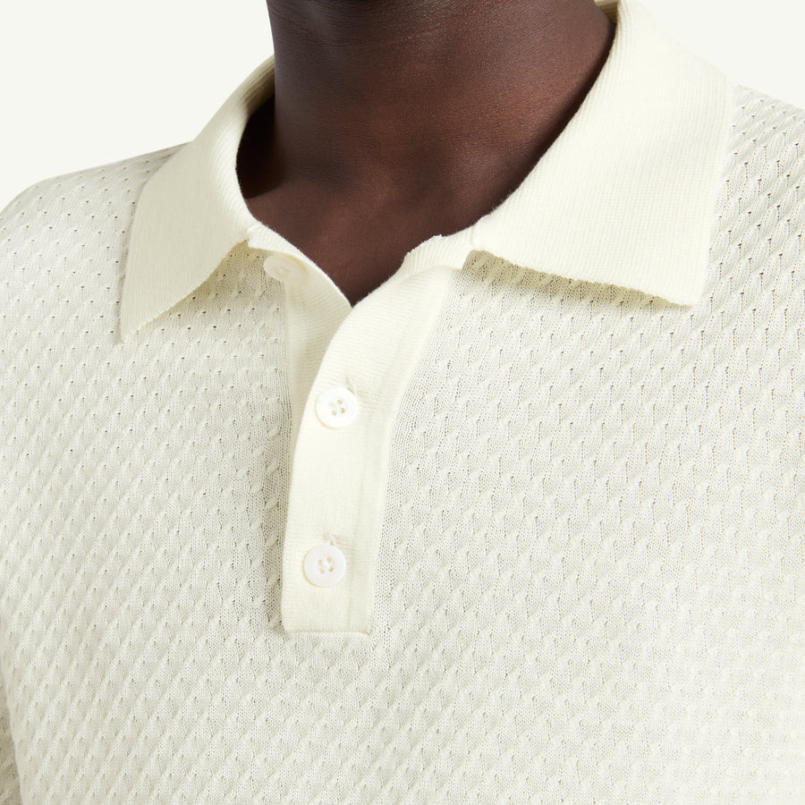 ENZO QUINN POLO - WHITE