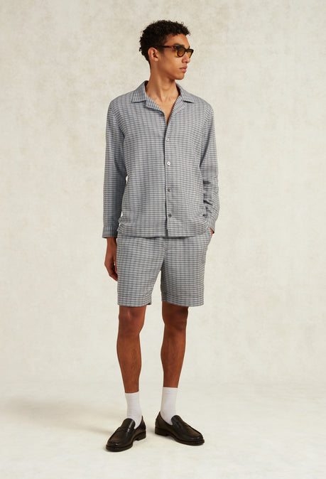 GRIDERO PORTUGUESE COTTON LS SHIRT - GREY