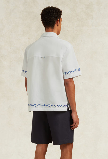 JUANITO COTTON RESORT SHIRT - WHITE
