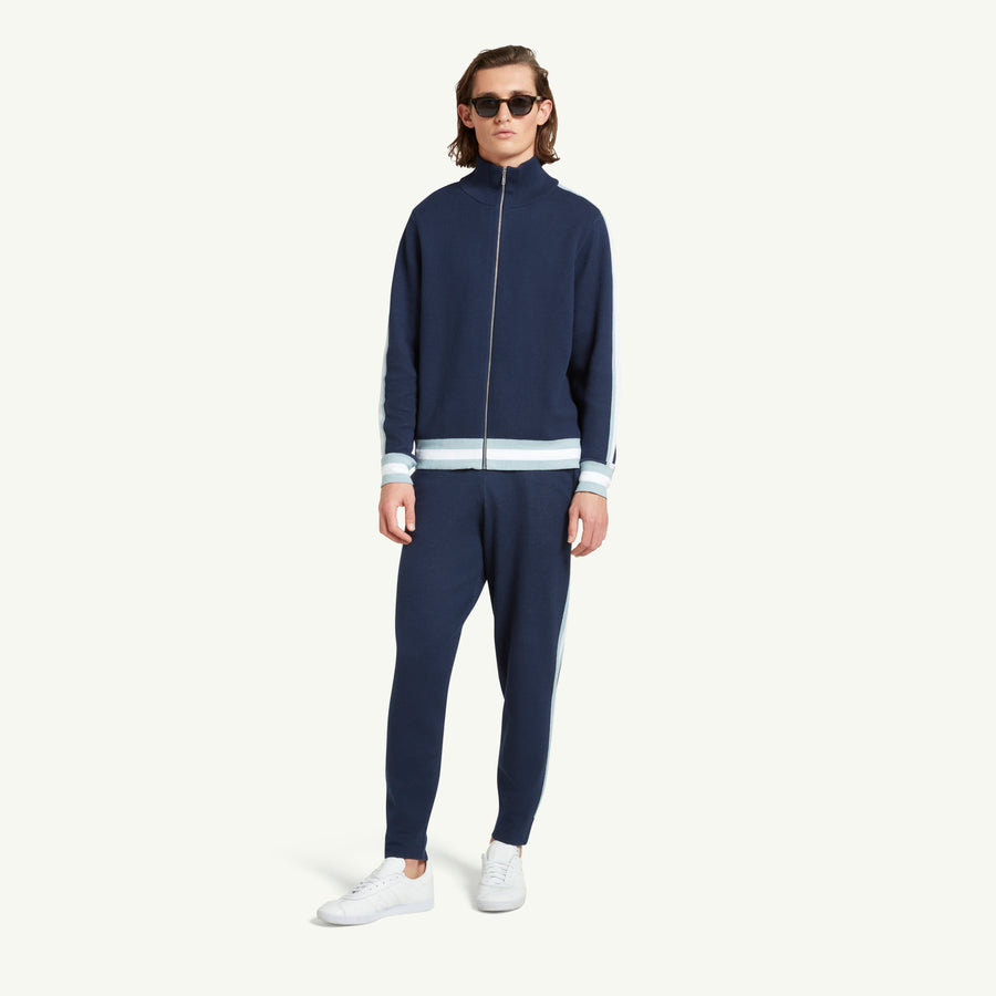 TRAVEL TRACK TOP - NAVY