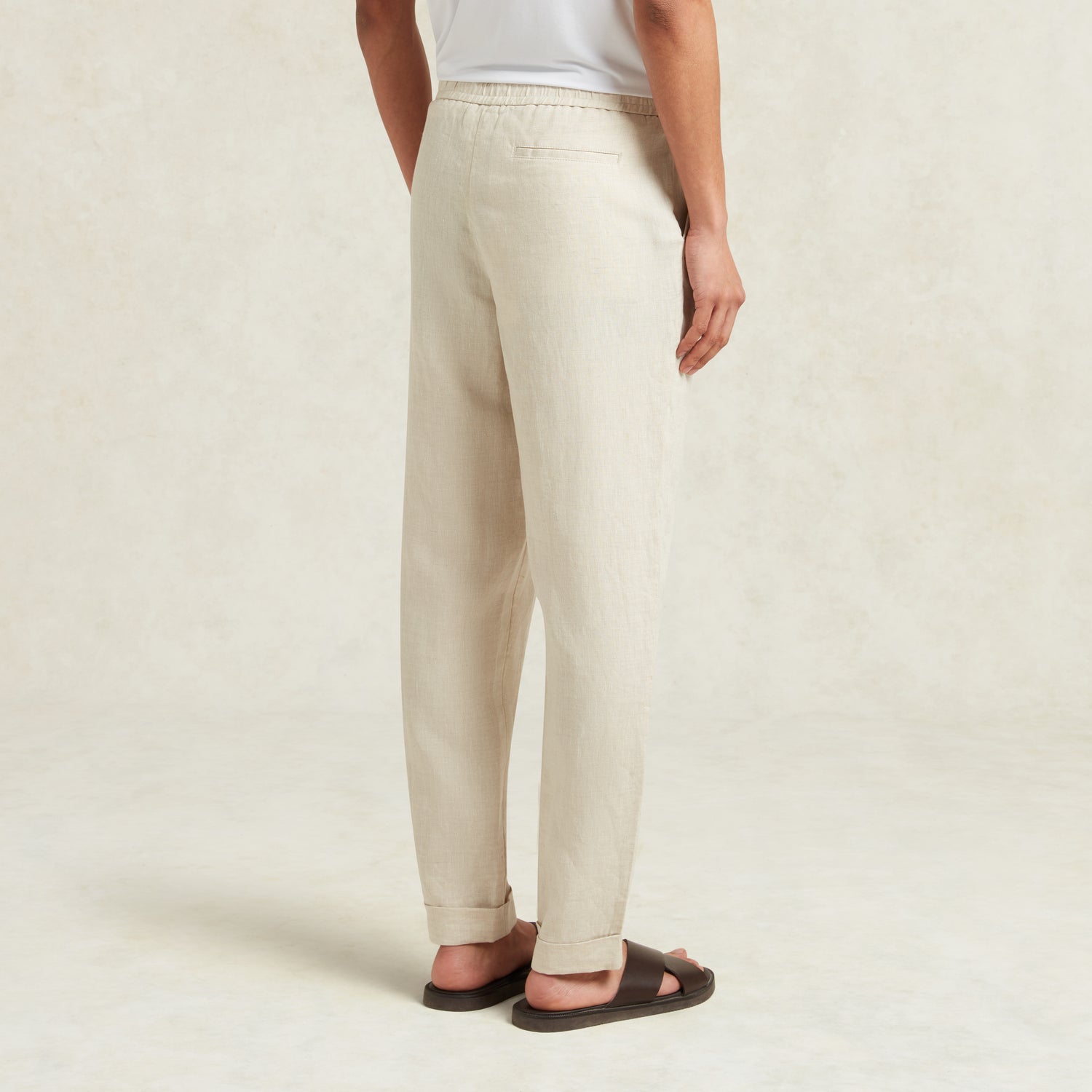 Men's Linen Trousers Oat CHÉ Studios - Main Image