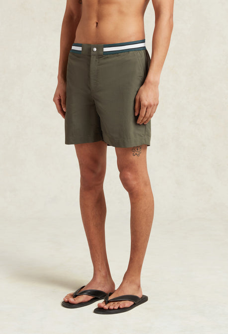 MAILLOT DE BAIN SHORT PLUS LONG EN NYLON RECYCLÉ SUNSEEKER - KAKI
