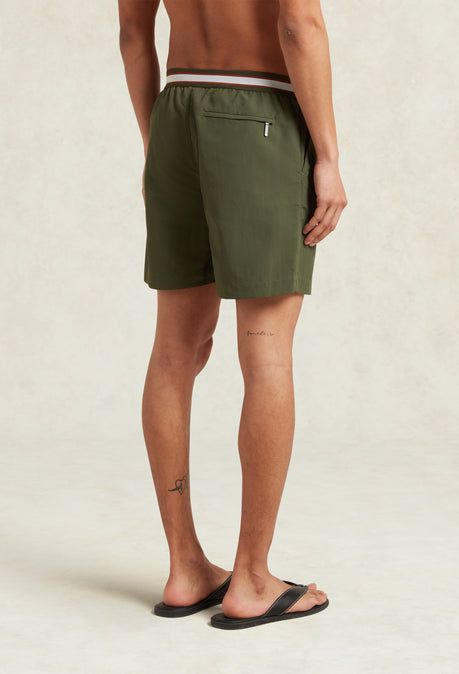 LONGER SUNSEEKER RECYCLED NYLON SWIMSHORT - KHAKI