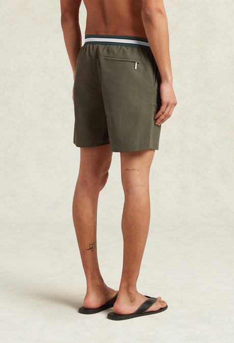 MAILLOT DE BAIN SHORT PLUS LONG EN NYLON RECYCLÉ SUNSEEKER - KAKI