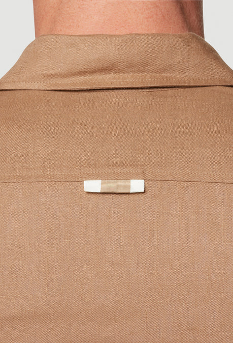 LINEN SHIRT - TAN