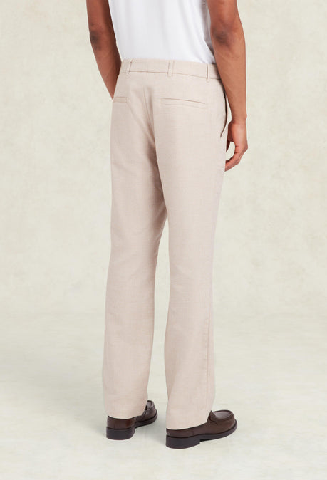 Largo Cotton Blend Trouser - Beige