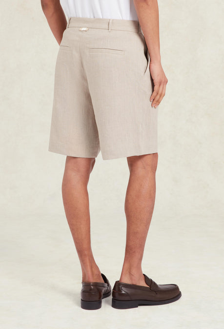 Linen Bermuda Short - Oat
