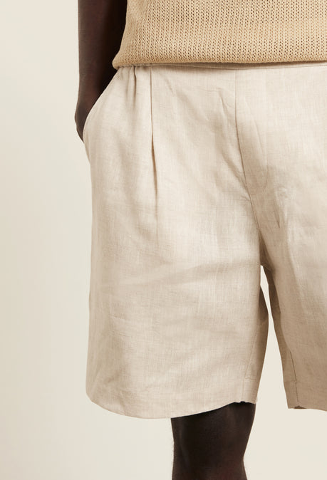 SHORT EN LIN - AVOINE
