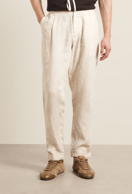 PANTALON EN LIN - AVOINE