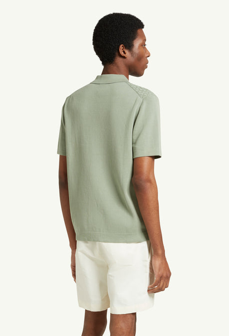 LINKS KNITTED SHIRT - SAGE