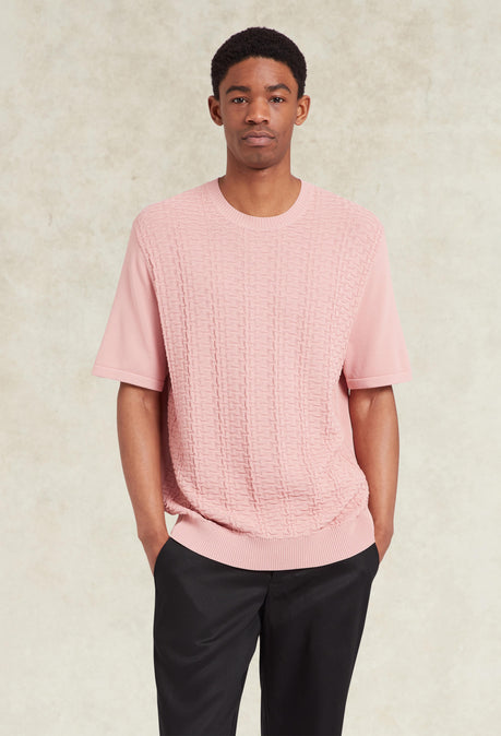 Links Knit T-Shirt - Pink