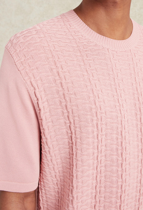 Links Knit T-Shirt - Pink