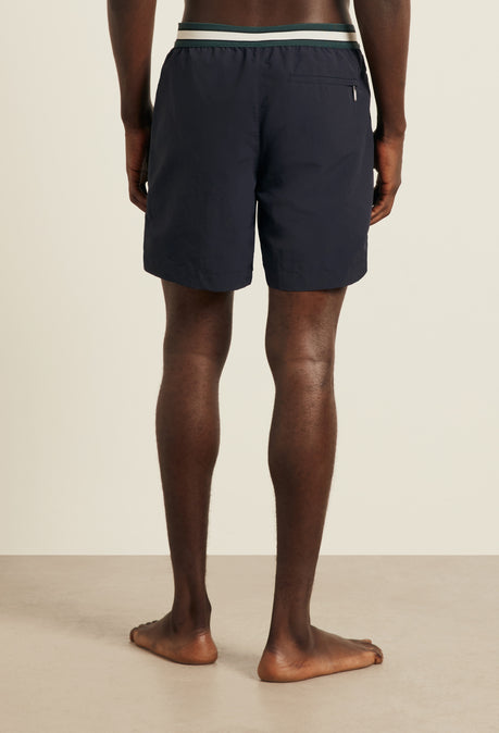 SHORT DE BAIN SUNSEEKER LONG EN NYLON RECYCLÉ - BLEU MARINE