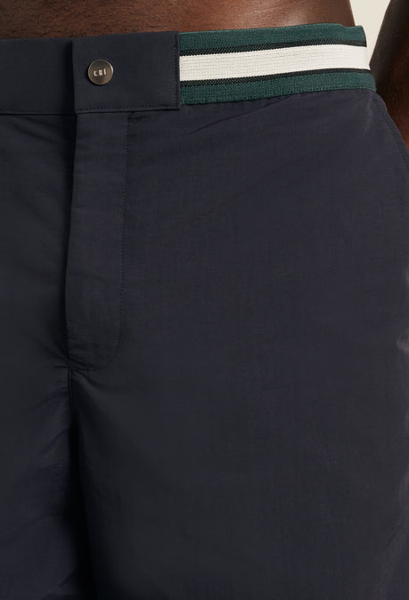 SHORT DE BAIN SUNSEEKER LONG EN NYLON RECYCLÉ - BLEU MARINE