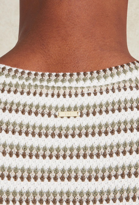 Mathias Striped T-Shirt - Khaki