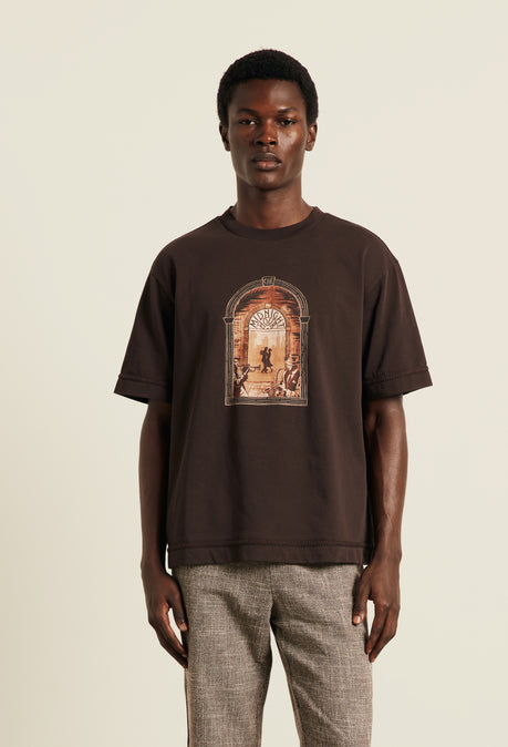 Midnight Arch T-shirt - Chocolate Brown