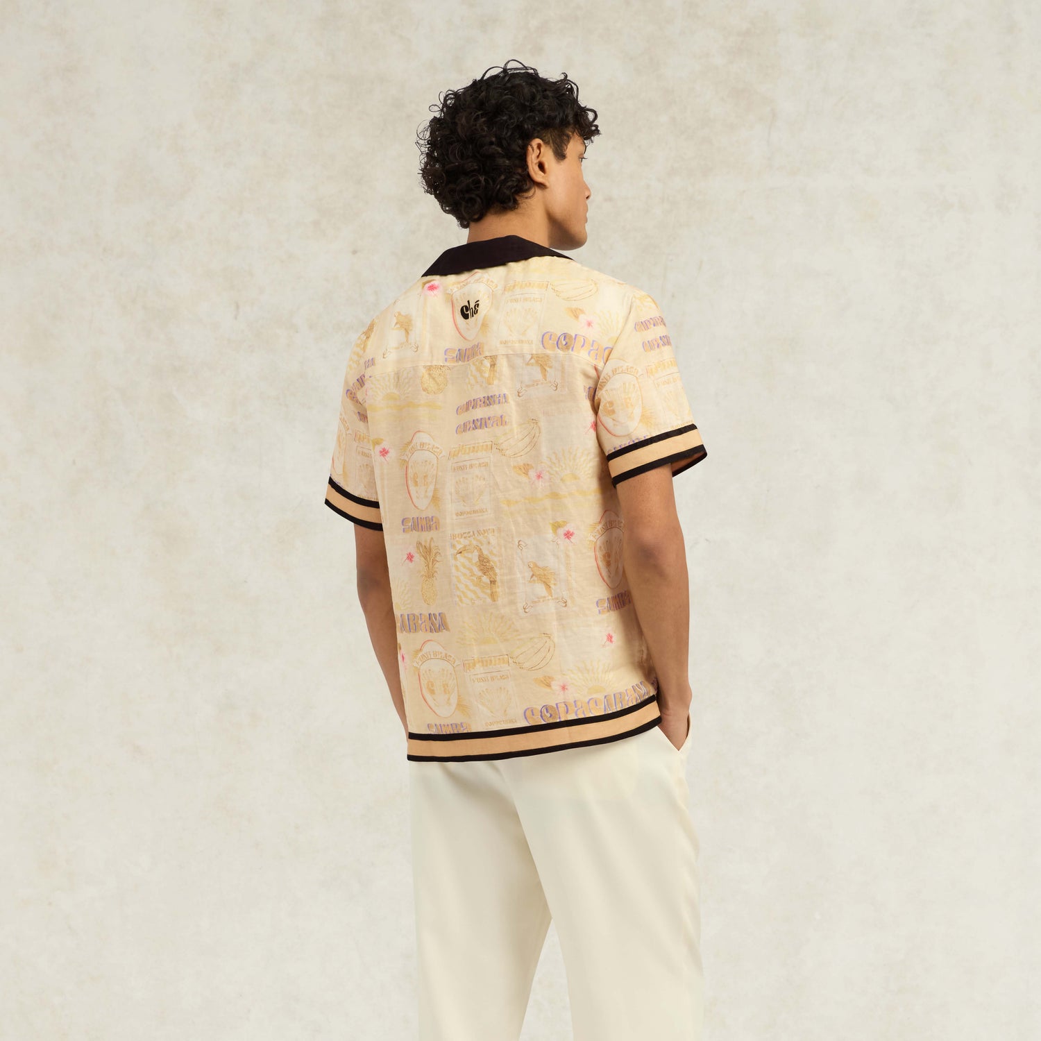 Monte Cristo Print Shirt - Ecru