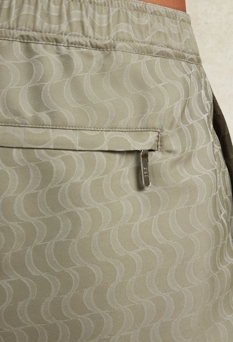 MOSAIC JACQUARD SWIMSHORT - SAGE