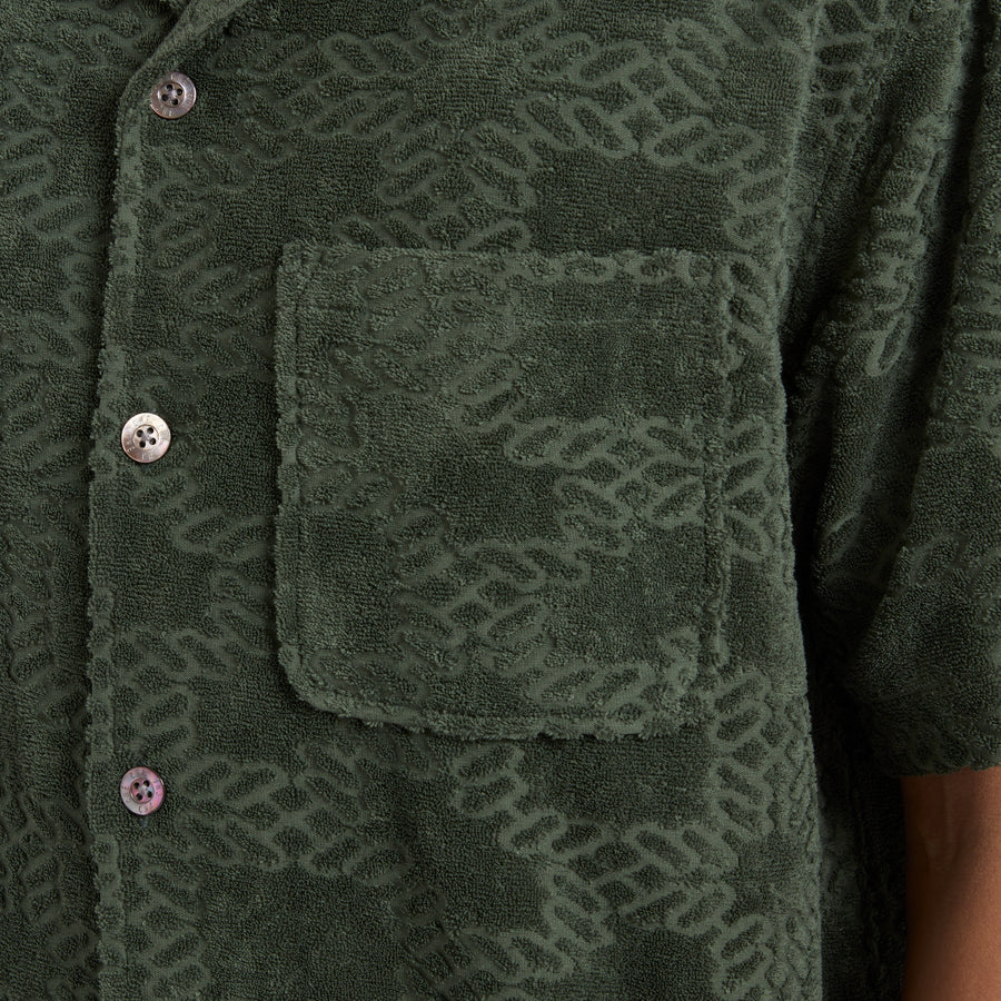 MOTOWN TERRY SHIRT - PINE GREEN