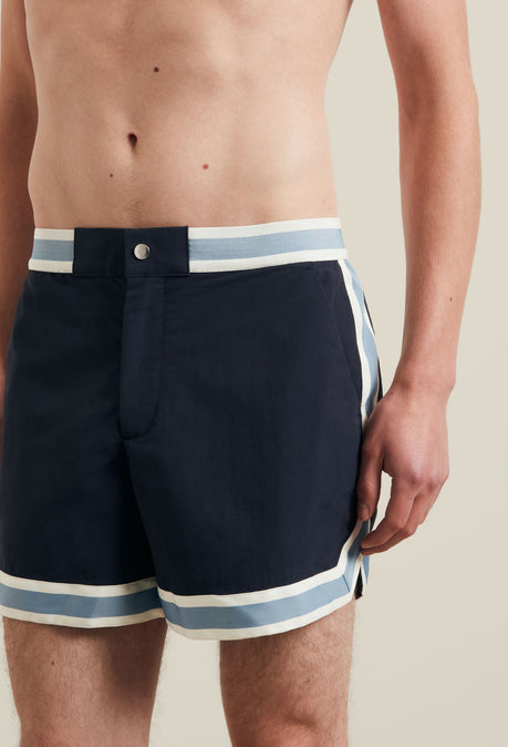 SHORT DE BAIN EN NYLON RECYCLÉ - MARINE