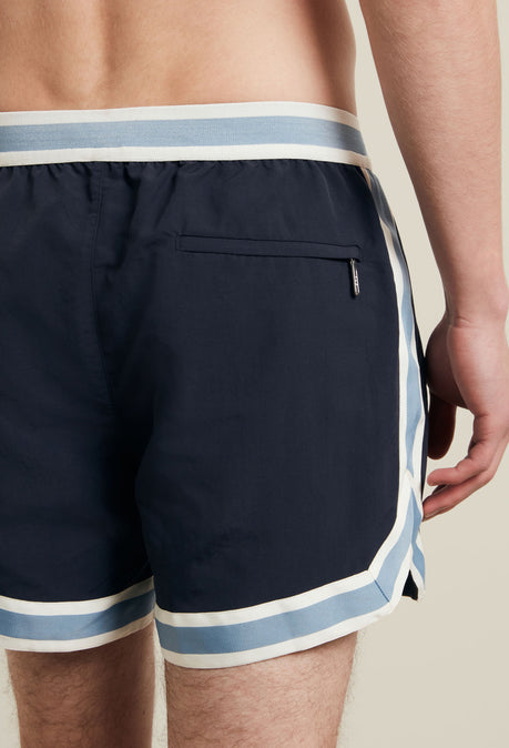 SHORT DE BAIN EN NYLON RECYCLÉ - MARINE