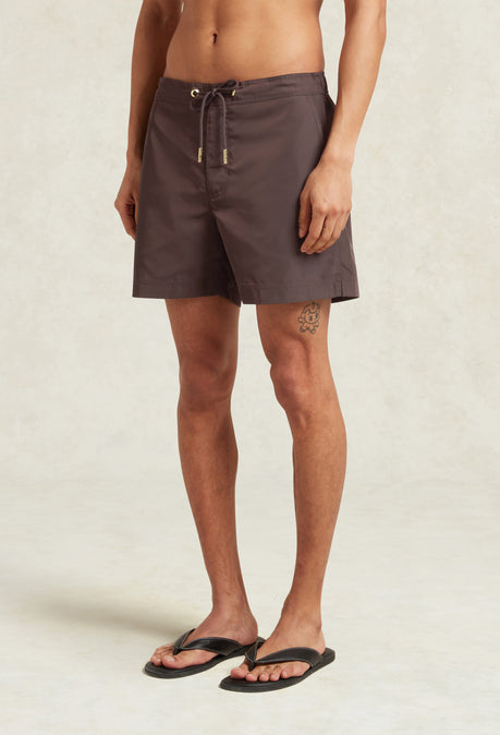 Oceano Drawstring Swimshort - Chocolate Brown