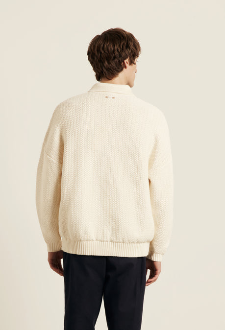 Orson Zip Jumper - Ecru