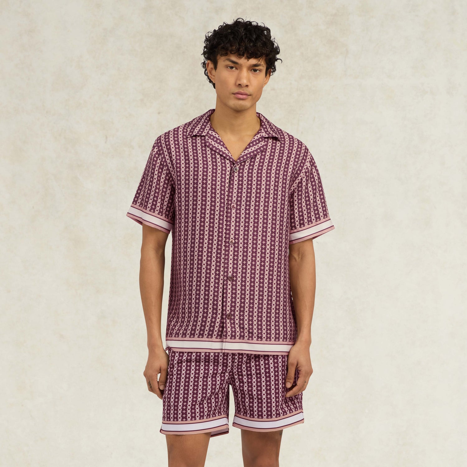 Pressoa Print Shirt - Red