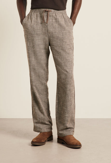 Redford Drawstring Trouser - Light Brown