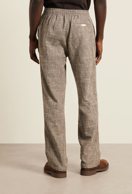 Redford Drawstring Trouser - Light Brown