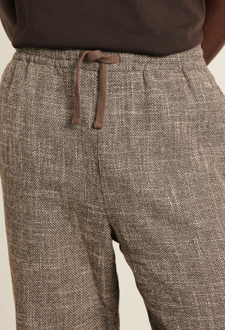 Redford Drawstring Trouser - Light Brown