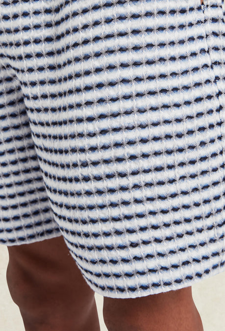 Shorts en lin texturé Riita - Bleu