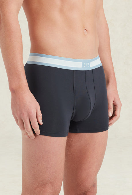 Lot de 3 boxers Signature - Bleu marine