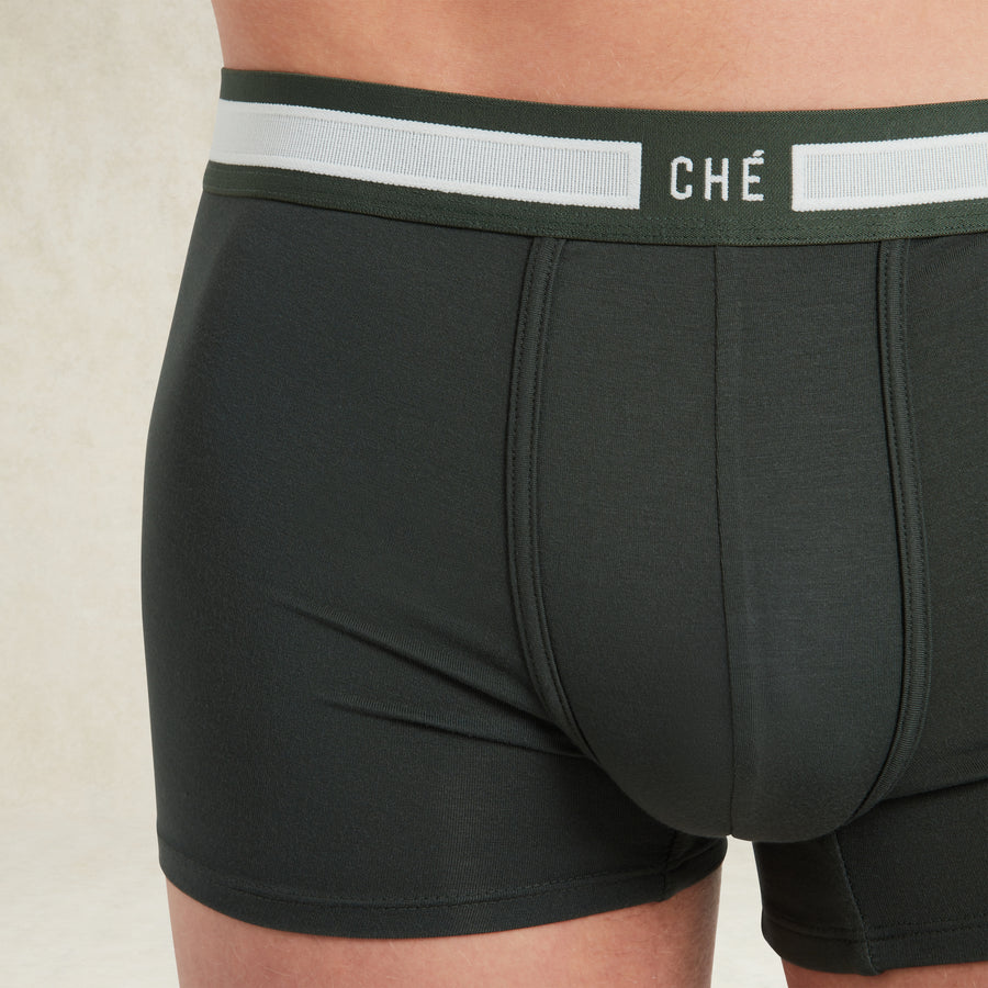 Signature Boxer Trunks - Mixed Black/ Green/ White