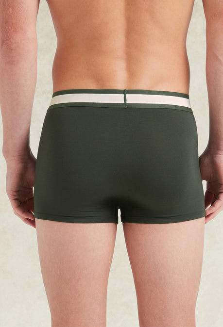 Signature Boxer Trunks 3 Pack - Pine Green