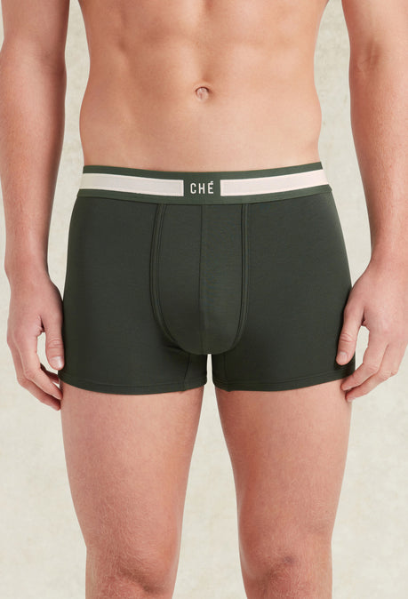 Signature Boxer Trunks 3 Pack - Pine Green