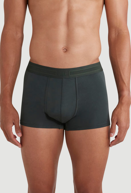 TENCEL™ Modal Boxer Trunk 3 Pack - Mixed Black/ White/ Green