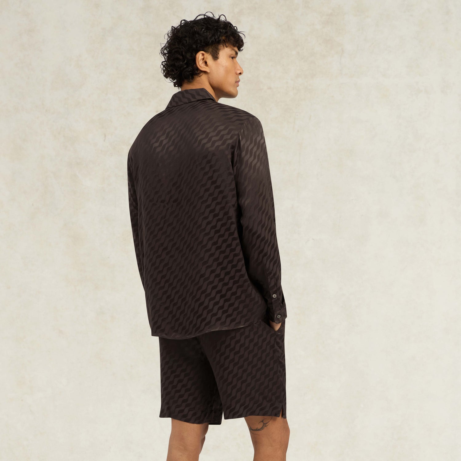 Tidello Long Sleeve Shirt - Chocolate Brown