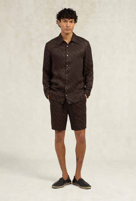 Tidello Jacquard Short - Chocolate Brown