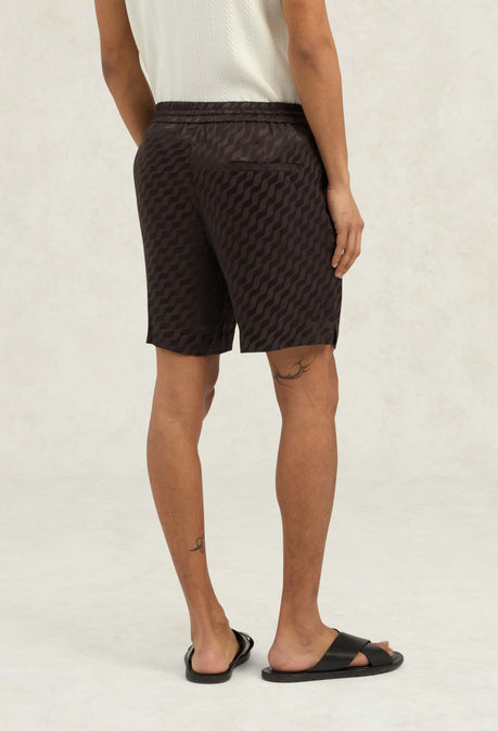 Tidello Jacquard Short - Chocolate Brown