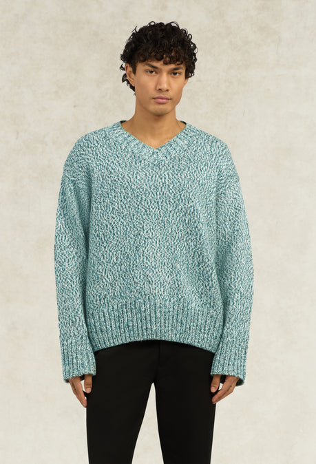 Yuri V-Neck Jumper - Green